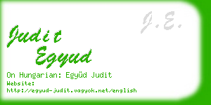 judit egyud business card